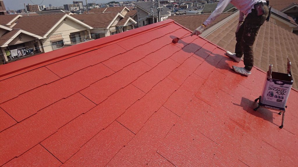 写真：屋根塗装